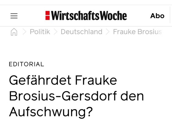 EDITORIAL
Gefährdet Frauke Brosius-Gersdorf den Aufschwung?